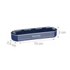 Relaxdays 7 Day Pill Box, Weekly Pill Box, 4 Compartments,