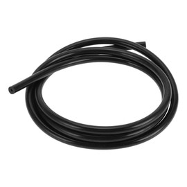 HEROFFIX 1 Stück für Luft- und Wassersilikon-Vakuumschlauch Hochtemperatur-Automobil-Vakuumschlauch 4FT 1/16" 2mm ID 3mm Dicke Schwarzes Silikon