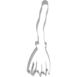 Birkmann Magic Broom Cookie Cutter 11.5 cm Stainless Steel with Inner Embossing High Quality