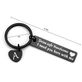 SHTALHST Drive Safe Keychain, Boyfriend Keychain,New Driver Gifts, Durable Drive Safe Keychain for Husband,Boyfriend Keychain from Girlfriend,Husband Keyring