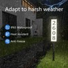 CTOL Solar Address Sign - Double-Sided LED Illuminated House Numbers,