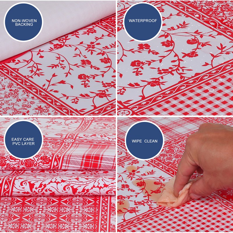 Home Direct Round Oilcloth PVC Wipe Clean Tablecloth Table Cover