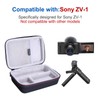 LTGEM製Sony ZV-1カメラ用ハードケース Vloggerアクセサリーキット三脚とマイクにフィット - 旅行保護キャリーストレージバッグ