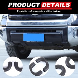 Front Bumper Tow Hook Covers Compatible with Toyota Tundra 2014-2021, Trailer Hitch Receiver Cover Towing Hitch Rubber Sleeve Protector Cover Exterior Accessories (Black)