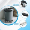 Humagineer Trash Can Dolly Wheels, Adjustable 15-19 Inch Round Roller