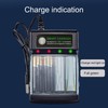ZUDILYO 1.5V Alkaline Battery Charging Box 4 Slot Sliding Type