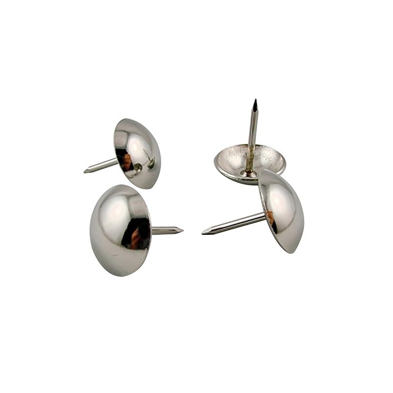 Decotacks® Large Silver Finish Upholstery Nails/Tacks, 1 Inch Large Head