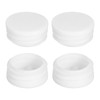 sourcing map 1-9/16"(40mm) Round Plastic Plug, 4 Pcs White Pipe