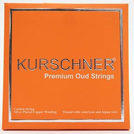 Turkish Oud Strings by Kurschner, Low tension Professional Yellow Label, Carbon PVF Set