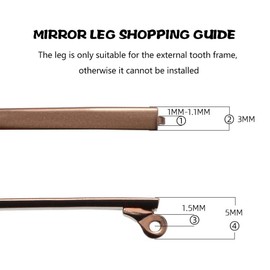 Hemobllo Glasses Holder Glasses Replacement Arms: 1 Pair Metal Glasses Replacement Arms Eyeglass Replacement Arms Glasses Temple Legs Glasses Temple Replacement for Glasses Sunglasses Repair Sock Stop