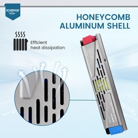 KSIBNW LED Transformer 12 V 400 W LED Transformer, 230 V to 12 V Power Supply Adapt Driver Switching Power Supply No LED Flickering No Transformer Noise LED Driver for LED Lamps, AC 230 V to DC 12 V