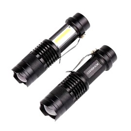 CARBINOX Tactical EDC Mini- ULTRA 500 Lumens Rechargeable Flashlight + COB - NEW