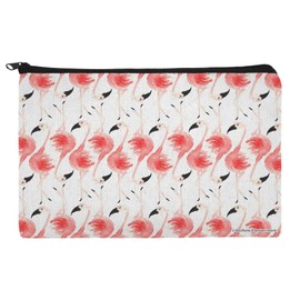 Watercolor Flamingos Makeup Cosmetic Bag Organizer Pouch