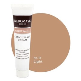 Keromask Full Coverage Concealer | Light No 13 | Camouflage Makeup | Waterproof Concealer | Hypoallergenic | Vitiligo, Tattoo, Rosacea, Tattoo Cover |24 Shades