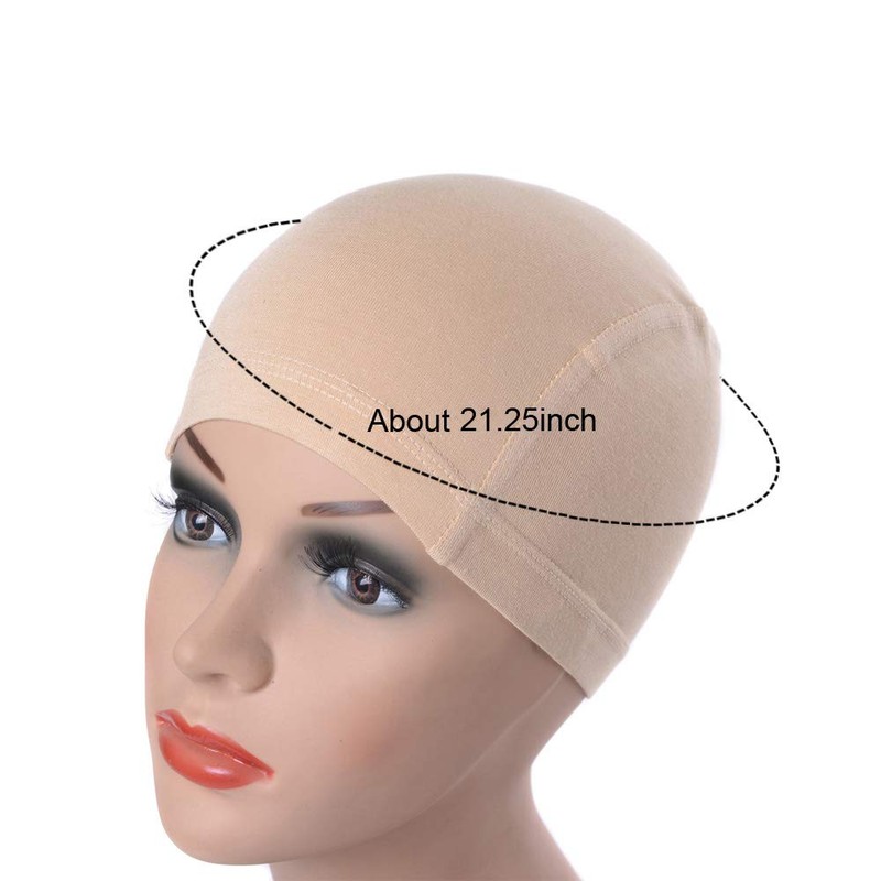 1pc Bamboo Fiber Wig Cap Comfortable Elastic Wig Cap for