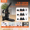 VEVOR Button Maker, 1/1.25/2.28 inch(25/32/58mm) 3-in-1 Pin Maker with 300pcs