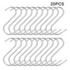 Pack of 20 S Hooks Stainless Steel - Hooks for