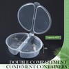 Blushtier 100 Pcs 4 oz Snack Containers Clear Disposable 2