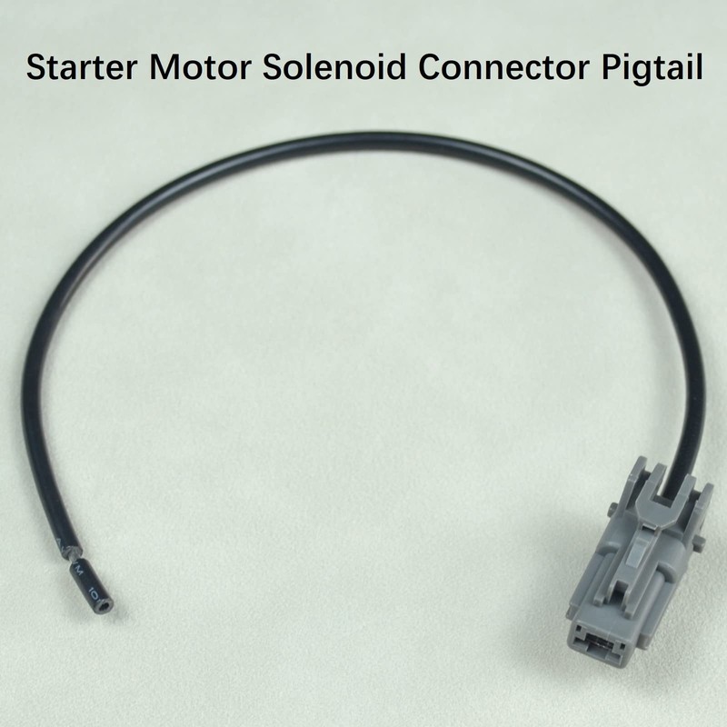 2pcs Starter Motor Solenoid Connector Pigtail Plug Harness for Hyundai