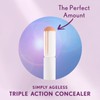 COVERGIRL Simply Ageless Triple Action Concealer, Soft Sable, Pack of