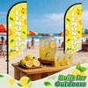 Lemonade Feather Flag With Pole Kit - 2 Pcs 8.2Ft