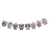 Happy Birthday Cat Birthday Banner, 10 PCS Cat Face Party
