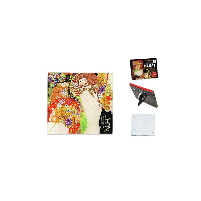 CARMANI - Glass Coaster, Glass Underlay, Drinks Mat, Heat Resistant