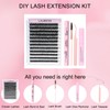 Lash Clusters Kit LAUBESS DIY Lash Extension Kit Lash Bond