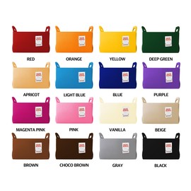 MARRONS 16-Color Collapsible Felt Storage Bin – Durable & Stylish Organizer for Home, Office, Closet, or Toys Basket, BROWN, L