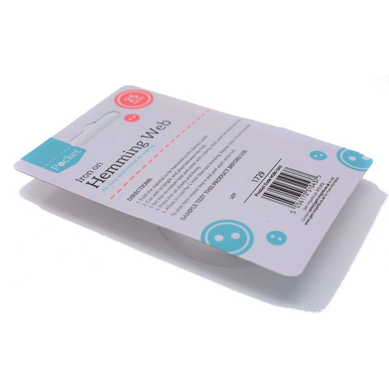 Pocket White Fabric Hemming Web Tape Roll, 25 meter -