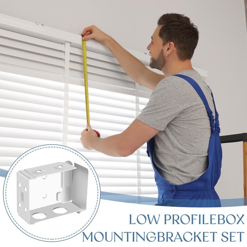 Hotop Blind Brackets 2 Inch Low Profile Box Mounting Bracket