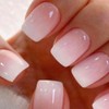 RUPOFUZA RUPOFUZA Acrylic Press on Nails Short Square Fake Nails