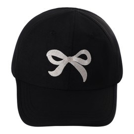 Kids Baseball Hat Visor, Waterproof Bow Tie Sun Cap, Toddler Girls High Ponytail Hat, Summer Beach Hat Age 2-5