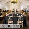 Teruntrue 1 Pack Black Polyester Tablecloth 100 x 140 cm