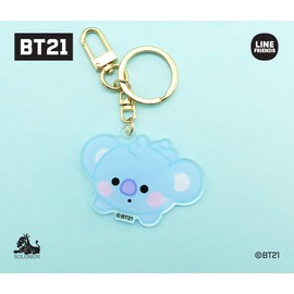 BT21 RJ Acrylic Key Chain, Key Chain, Accessory, Characters Tata, RJ, Chimmy, Cooky, Shooky, Mang, Koya, Gift, Present, Goods