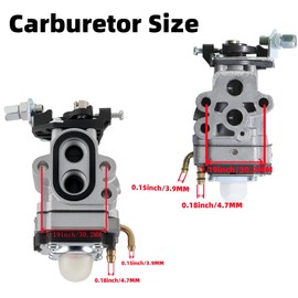 GZ23N Carburetor Tune Up Kits Fits for RedMax GZ25N GZ30N BCZ230T BCZ260TS BCZ3060TS BCZ2460TS HEZ2460F BCZ2450T HEZ230F BCZ230TS CHTZ2400 SGCZ2460S SRTZ2460F Edger/Brushcutter Parts 575459001