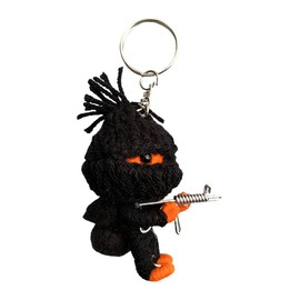 Voodoo String Doll Keychain, Design T106