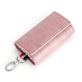 LTLSZRN Small Wallet Key Case for Car Keys, Key Bag, Key Case, Leather Key Case, Key Case, Key Fob Bag for Women, pink, S, Formal