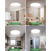 hepside 23INCH Big Dimmable Flush Mount Ceiling Light Fixture White,