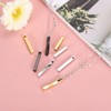 MECCANIXITY 5Pcs Charm Column Rectangle Engraving Bar Shape Pendants with