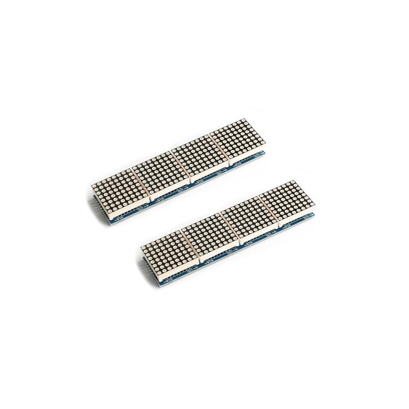2Pcs MAX7219 Dot Matrix Display 4 in 1 Integrated Display