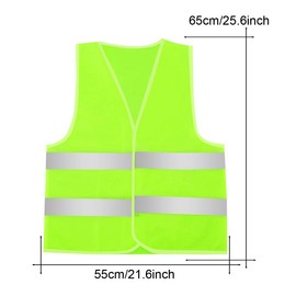 AIEOE Reflective Safety Vest High Visibility for Construction Work (Yellow-10 Pack)