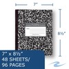 ROARING SPRING Flexible Cover Composition Notebook, Black Marble, Wide Ruled
