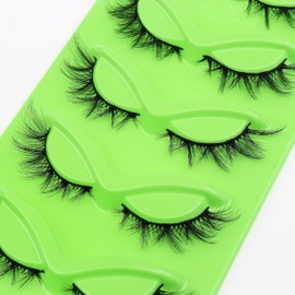5 pairs Wispy Cat Eye Lashes Wispy False Eyelashes Natural look Eyelashes (13#)