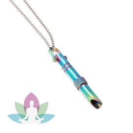 TJUSPIRIT Stress Relief Necklace Meditation Breathing Chain Stainless Steel Breathing Necklace Hoki Necklace for Pressure Relief Reduces Anxiety Relaxation Meditation Gift for Men and Women, Stainless