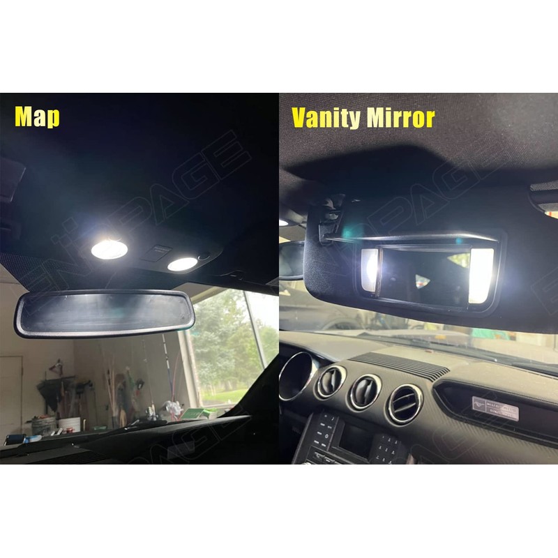 ENDPAGE 7-Pieces Super Bright Interior LED Light Kit Compatible Ford