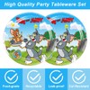 40Pcs Tom and Jerrys Party Supplies 20 plates, 20 napkins