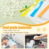 Reusable Silicone Food Storage Bags, 10 Pack 4 Size Leak
