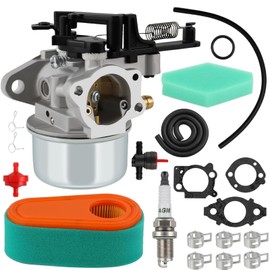 591137 Carburetor Tune Up Kit Fits for Briggs and Stratton 590780 591597 590948 594287 216852 593380 875 8.75 series 190cc Engine, Carb for Husqvarna 775ex Lawn Mower for Troy-Bilt Pressure Washer