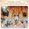 DoubleFill 2 Sets Wooden Deer Antler Mounting Kit Deer Mount